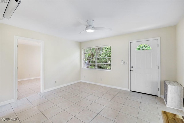 527 Goodland Drive W, Goodland, FL 34140 - foyer featuring light tile patterned flooring and a ceiling fan