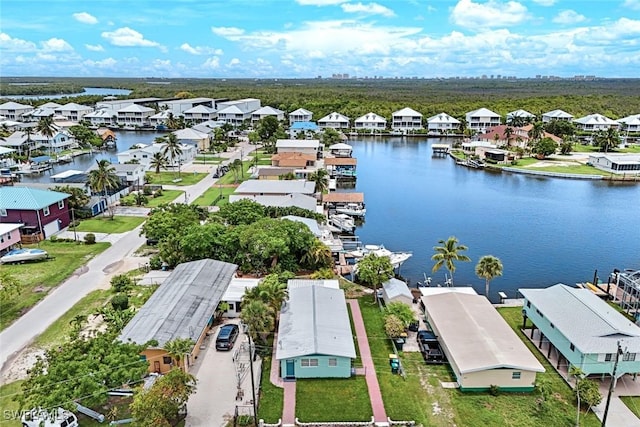 527 Goodland Drive W, Goodland, FL 34140 - aerial view of residential area featuring a large body of water