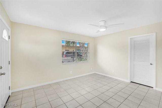 527 Goodland Drive W, Goodland, FL 34140 - spare room featuring a ceiling fan and baseboards
