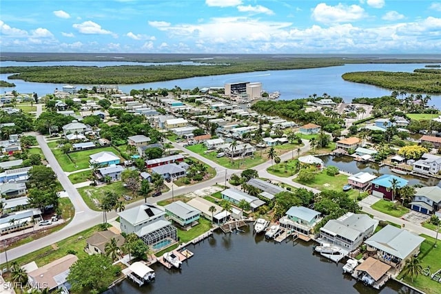 527 Goodland Drive W, Goodland, FL 34140 - aerial perspective of suburban area with a large body of water