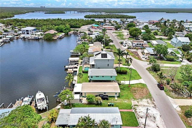 527 Goodland Drive W, Goodland, FL 34140 - aerial perspective of suburban area featuring a nearby body of water