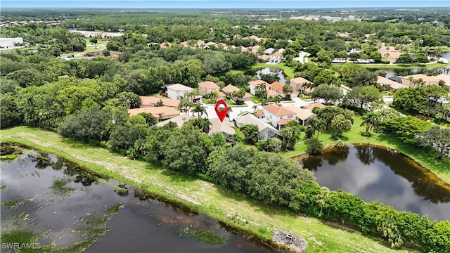 1381 Areca Cv, Naples, FL 34119 - aerial view of property and surrounding area featuring a nearby body of water and nearby suburban area