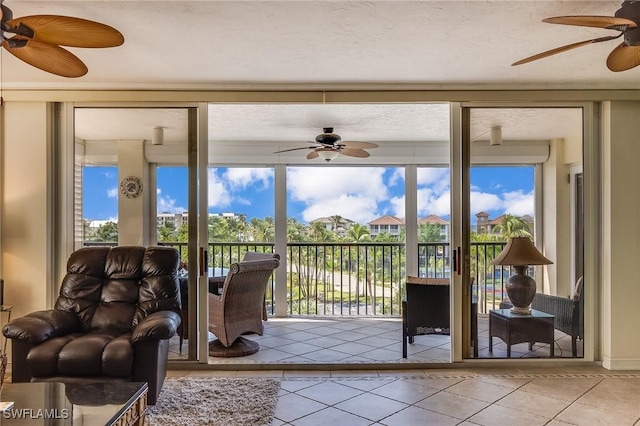 4745 Estero Blvd Unit 302, Fort Myers Beach, FL 33931 - sunroom / solarium with tile patterned flooring and plenty of natural light