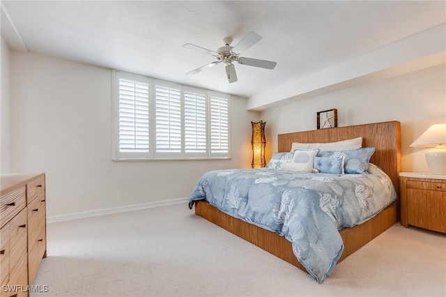 4745 Estero Blvd Unit 302, Fort Myers Beach, FL 33931 - carpeted bedroom featuring baseboards and a ceiling fan