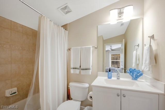 3505 Avion Woods Ct Unit 902, Naples, FL 34104 - bathroom with vanity and shower / tub combo