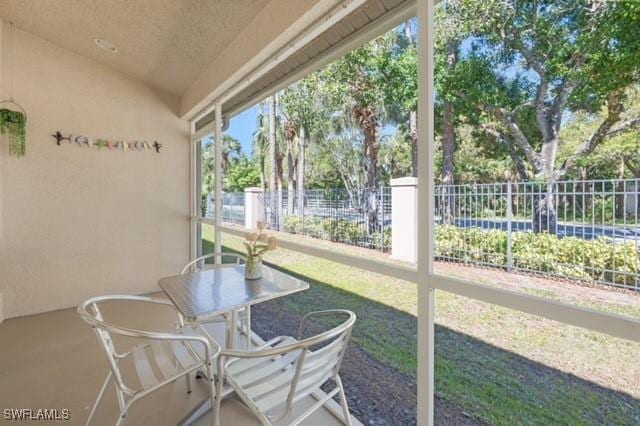 3505 Avion Woods Ct Unit 902, Naples, FL 34104 - sunroom / solarium with vaulted ceiling