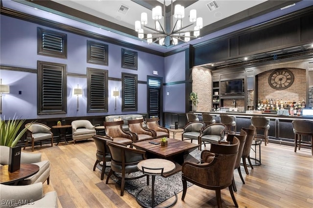 19855 Beverly Park Rd, Estero, FL 33928 - building lobby with ornamental molding, a decorative wall, and a high ceiling