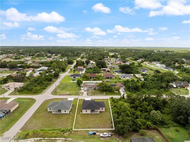 3109 11th St W, Lehigh Acres, FL 33971 - aerial perspective of suburban area with property parcel outlined