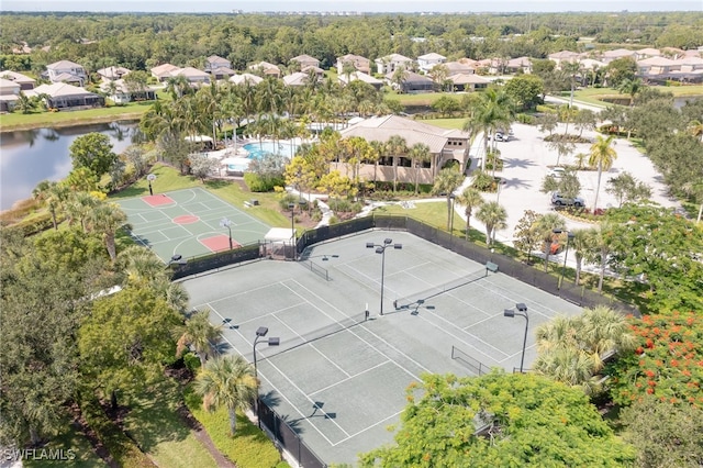 6899 Del Mar Ter, Naples, FL 34105 - aerial view of residential area featuring a nearby body of water