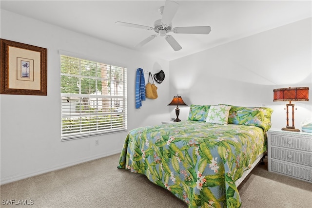 1057 Silverstrand Dr, Naples, FL 34110 - carpeted bedroom featuring baseboards and a ceiling fan