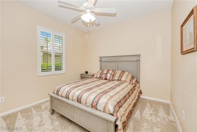 4776 Fairloop Run, Lehigh Acres, FL 33973 - bedroom with carpet flooring and a ceiling fan