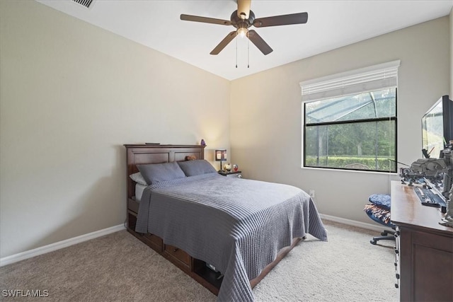 20333 Cypress Shadows Blvd, Estero, FL 33928 - bedroom with carpet and ceiling fan