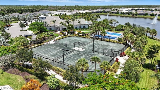 8951 Saint Lucia Dr, Naples, FL 34114 - aerial perspective of suburban area featuring a nearby body of water