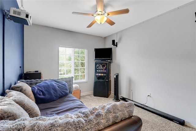 20310 Estero Gardens Cir Unit 203, Estero, FL 33928 - living room with ceiling fan and carpet