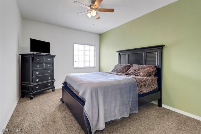 20310 Estero Gardens Cir Unit 203, Estero, FL 33928 - carpeted bedroom featuring baseboards and a ceiling fan