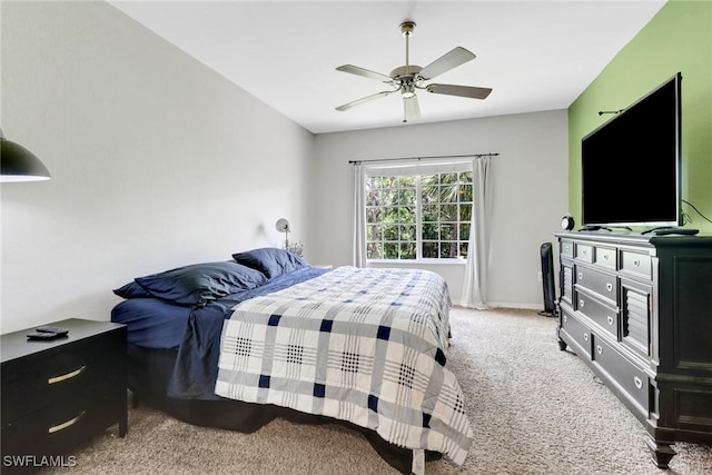 20310 Estero Gardens Cir Unit 203, Estero, FL 33928 - carpeted bedroom featuring ceiling fan and baseboards
