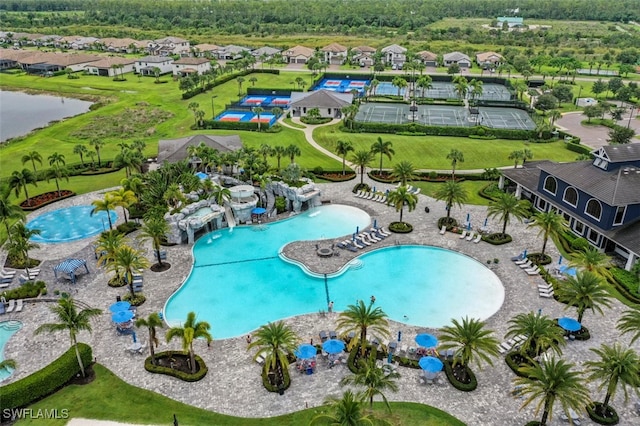 19280 Elston Way, Estero, FL 33928 - view of swimming pool featuring a residential view