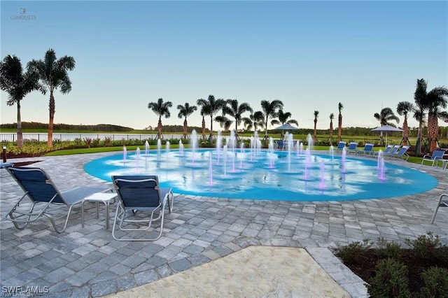 19280 Elston Way, Estero, FL 33928 - view of pool with a water view