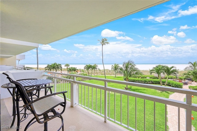 180 Seaview Ct Unit 215, Marco Island, FL 34145 - balcony featuring a water view