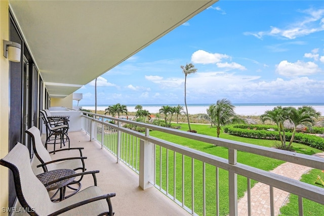 180 Seaview Ct Unit 215, Marco Island, FL 34145 - balcony featuring a water view