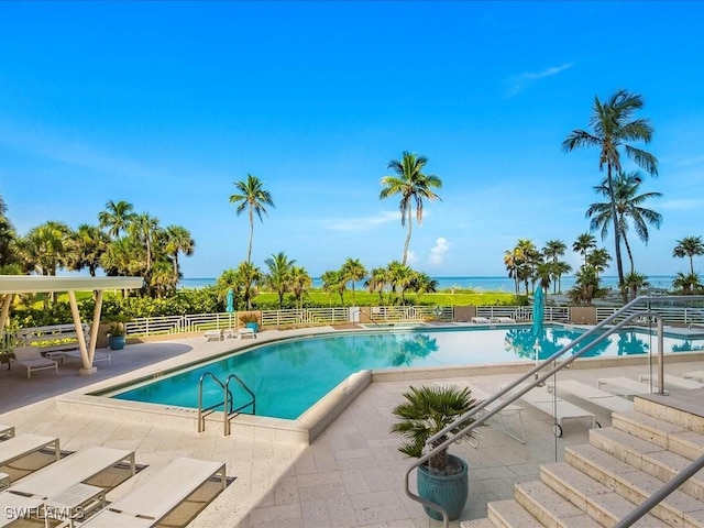 4651 Gulf Shore Blvd N Unit 1605, Naples, FL 34103 - community pool with a patio