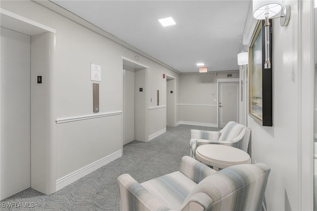 180 Seaview Ct Unit 612, Marco Island, FL 34145 - interior space featuring elevator and carpet