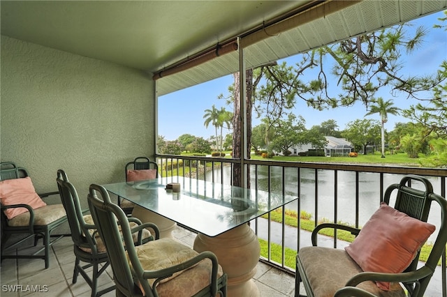 800 New Waterford Dr Unit A202, Naples, FL 34104 - balcony featuring a water view