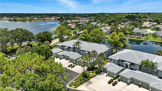 800 New Waterford Dr Unit A202, Naples, FL 34104 - aerial perspective of suburban area with a nearby body of water