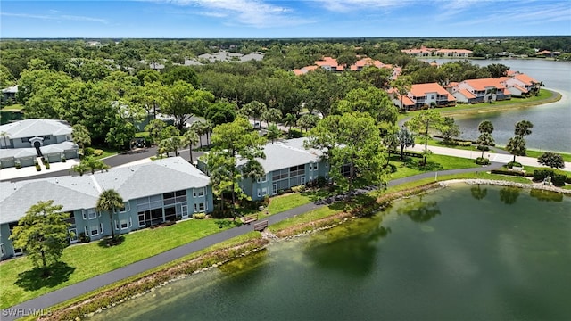 800 New Waterford Dr Unit A202, Naples, FL 34104 - aerial view of residential area featuring a large body of water and a tree filled landscape