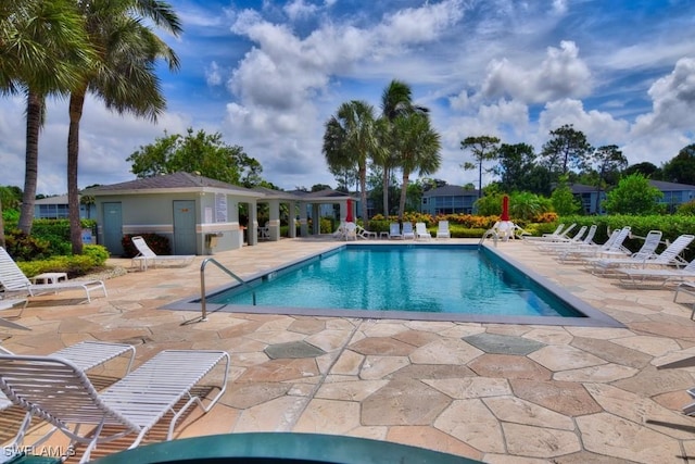 800 New Waterford Dr Unit A202, Naples, FL 34104 - community pool with a patio