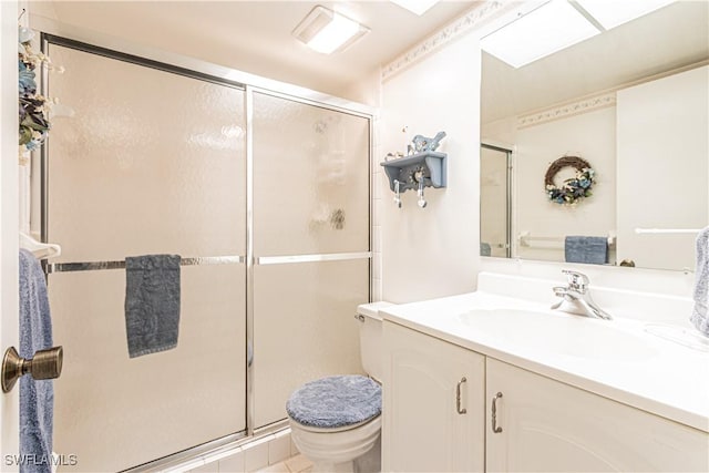 1733 Courtyard Way Unit B205, Naples, FL 34112 - bathroom with a shower stall and vanity