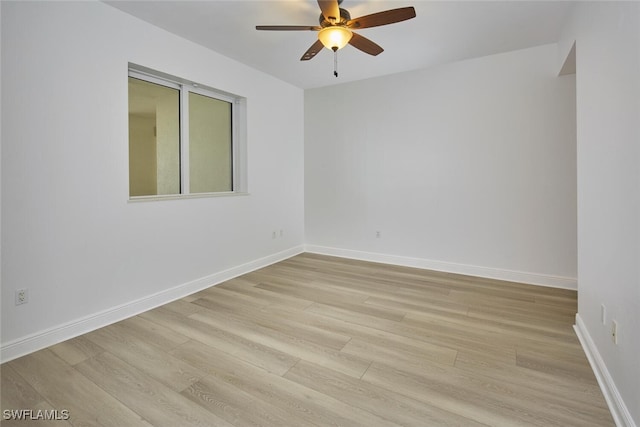 24011 Via Castella Dr Unit 2402, Bonita Springs, FL 34134 - spare room with ceiling fan and light wood finished floors