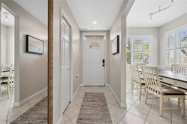 2370 Magnolia Ave Unit 6807, Naples, FL 34112 - foyer entrance featuring light tile patterned floors and recessed lighting