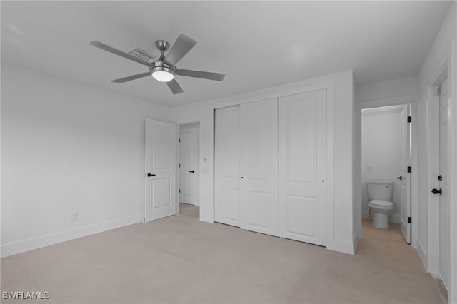 465 Donora Blvd, Fort Myers Beach, FL 33931 - unfurnished bedroom with a closet and ceiling fan