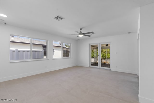 465 Donora Blvd, Fort Myers Beach, FL 33931 - empty room featuring healthy amount of natural light and a ceiling fan