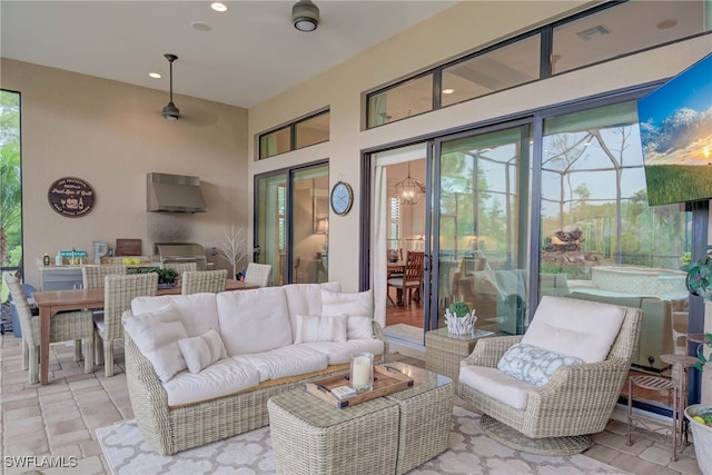 11330 Hidalgo Ct, Fort Myers, FL 33912 - view of patio with outdoor dining area and an outdoor hangout area