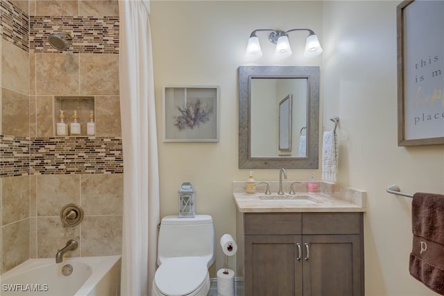 11330 Hidalgo Ct, Fort Myers, FL 33912 - full bathroom featuring vanity and shower / bath combo