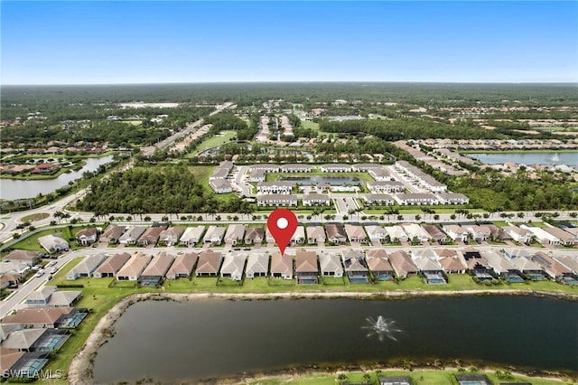 3387 Pilot Cir, Naples, FL 34120 - aerial view of property's location featuring a large body of water and nearby suburban area
