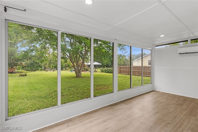 4811 Shady River Ln, Fort Myers, FL 33905 - unfurnished sunroom with an AC wall unit