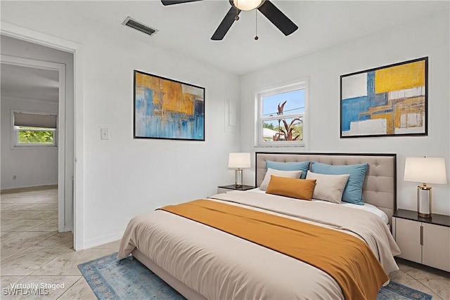 4811 Shady River Ln, Fort Myers, FL 33905 - bedroom featuring baseboards and ceiling fan