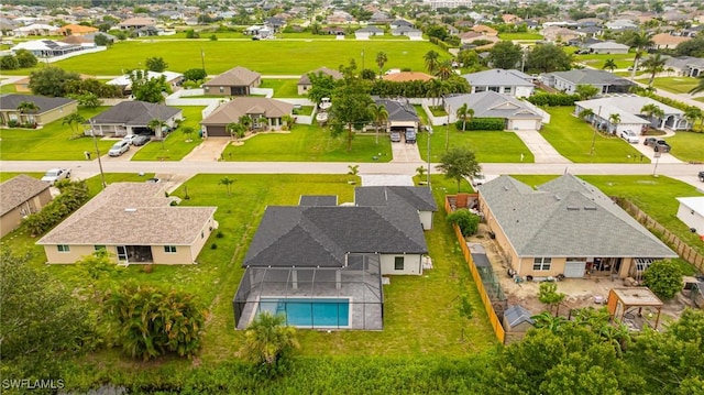 1328 SW 22nd Pl, Cape Coral, FL 33991 - aerial perspective of suburban area with a pool area