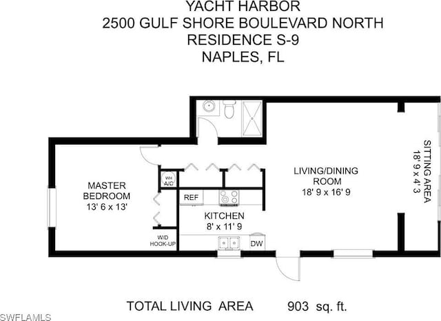 2500 Gulf Shore Blvd N Unit S9, Naples, FL 34103 - view of home floor plan