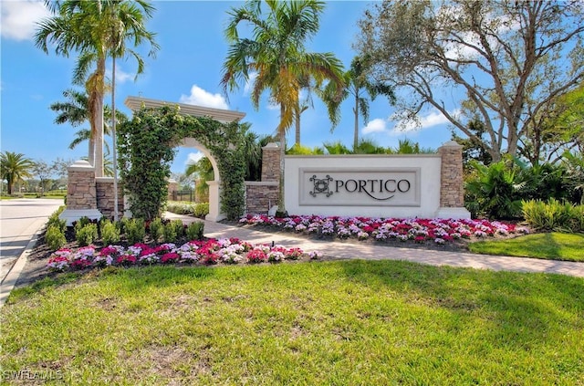 3440 Menores Way, Fort Myers, FL 33905 - community / neighborhood sign with a yard