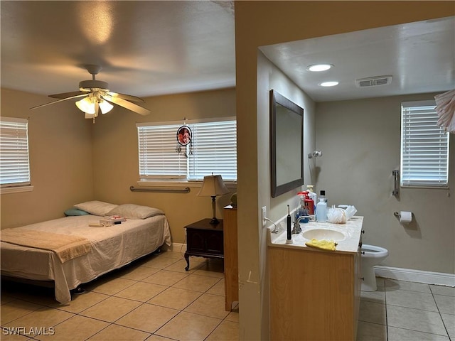 4620 Parrot Ave, Naples, FL 34104 - bedroom featuring a sink and light tile patterned floors