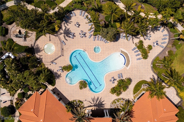 19332 La Serena Dr, Estero, FL 33967 - bird's eye view of a pool