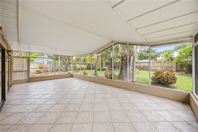 1120 Ridge St, Naples, FL 34103 - unfurnished sunroom with vaulted ceiling