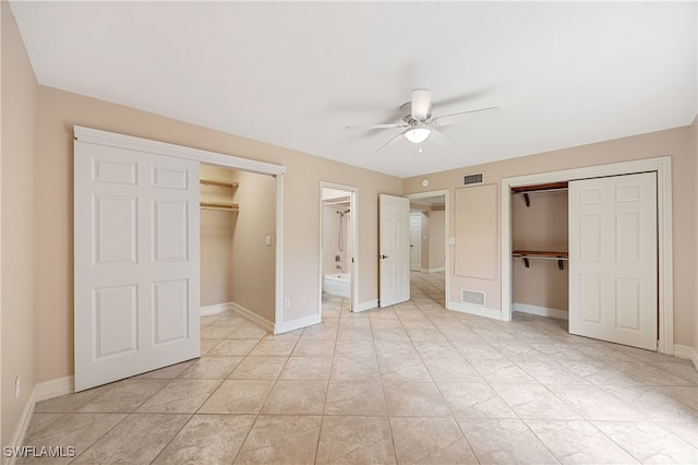 1120 Ridge St, Naples, FL 34103 - unfurnished bedroom featuring ensuite bath and a ceiling fan