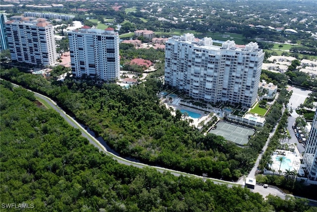 7117 Pelican Bay Blvd Unit 1801, Naples, FL 34108 - bird's eye view of a pool area