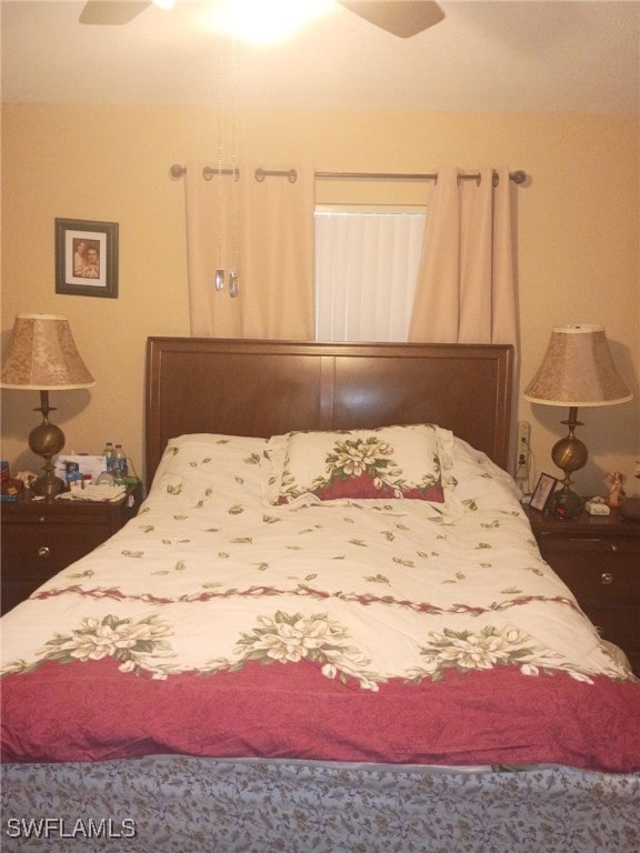 340 Easton Ct, Lehigh Acres, FL 33936 - bedroom featuring ceiling fan