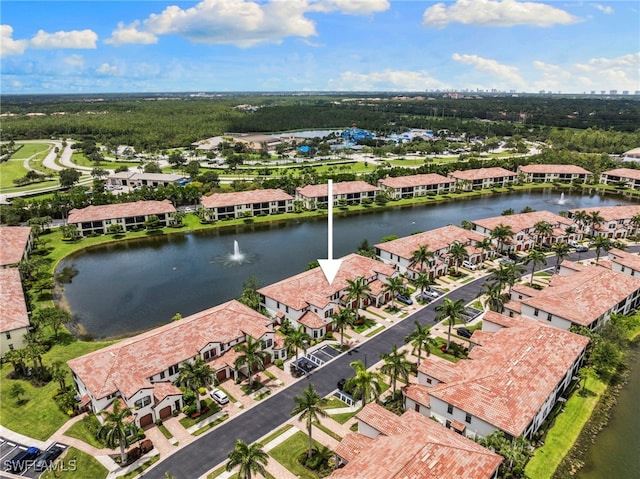 15140 Palmer Lake Cir Unit 201, Naples, FL 34109 - aerial perspective of suburban area featuring a nearby body of water